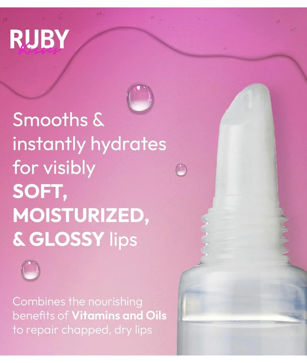 Ruby Kisses Hydrating Lip Oil Mini Key Ring 