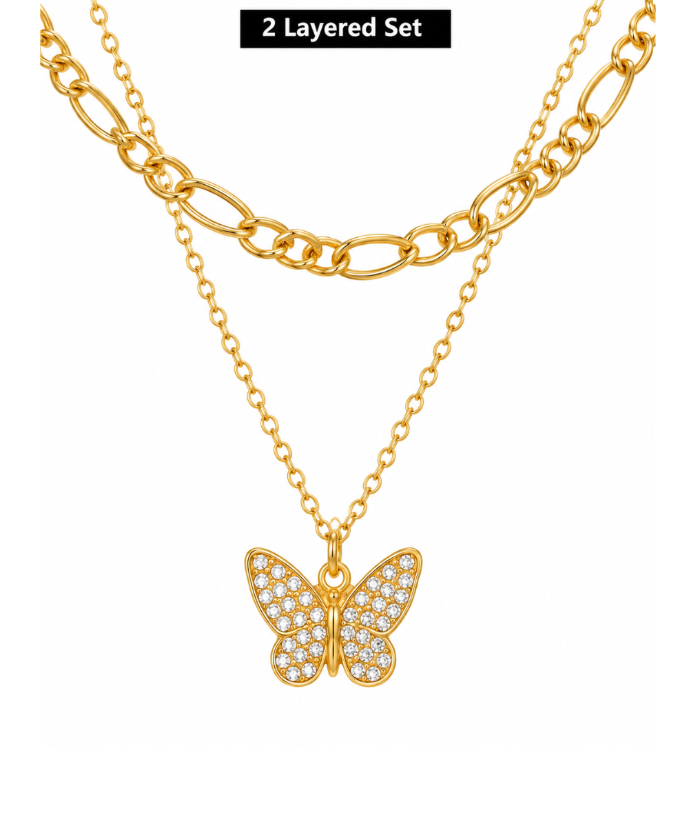 Arria Gold Layered Necklace 