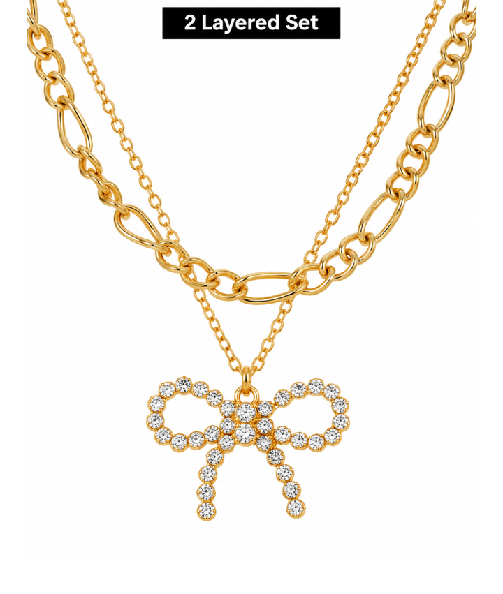 Arria Gold Layered Necklace 