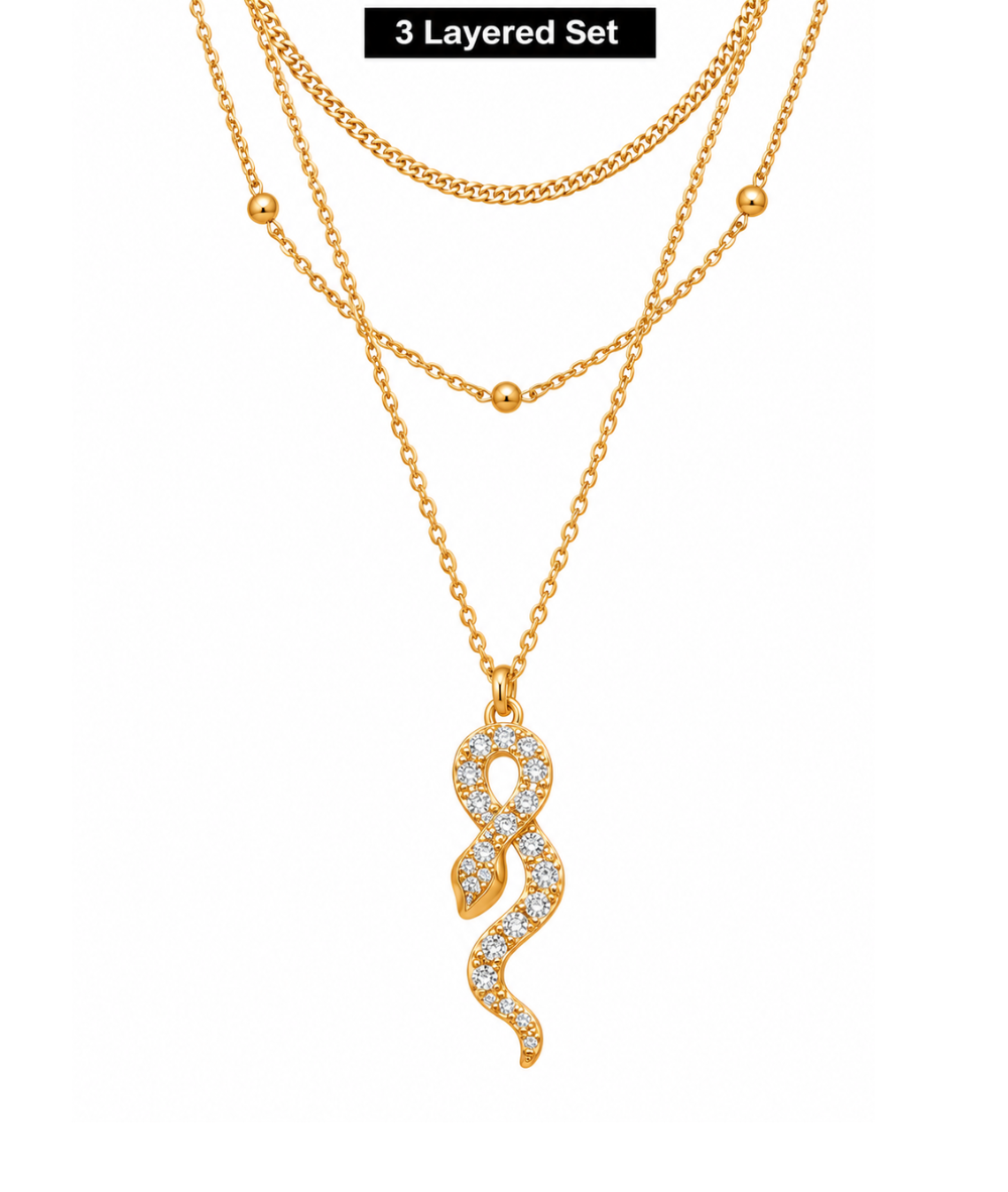 Arria Gold Layered Necklace 