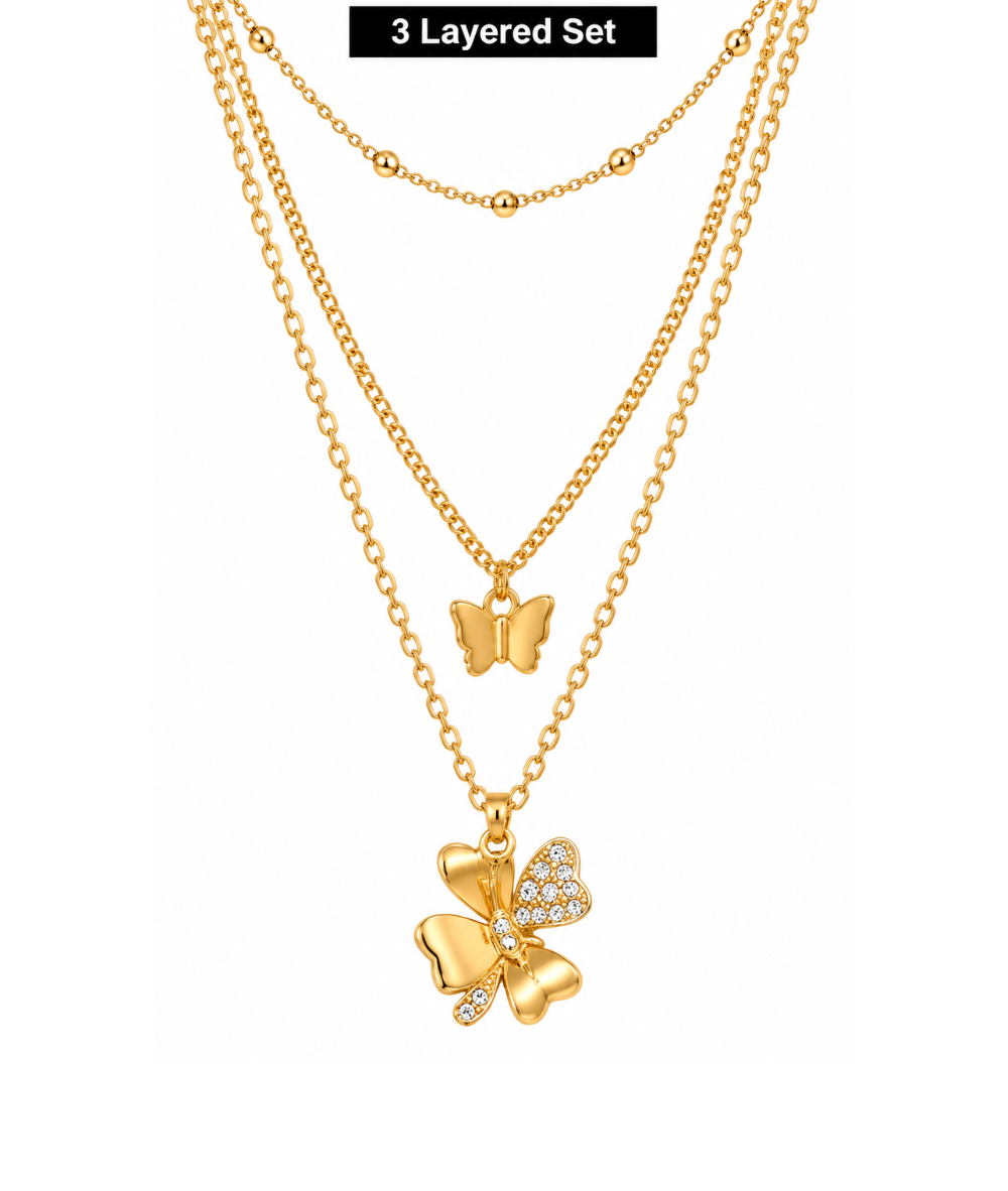 Arria Gold Layered Necklace 