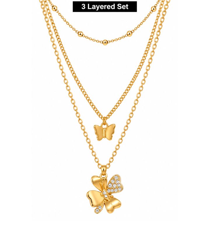 Arria Gold Layered Necklace 