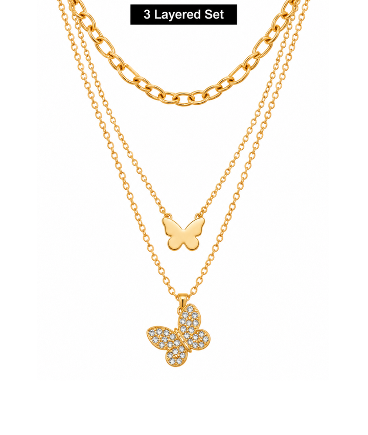 Arria Gold Layered Necklace 
