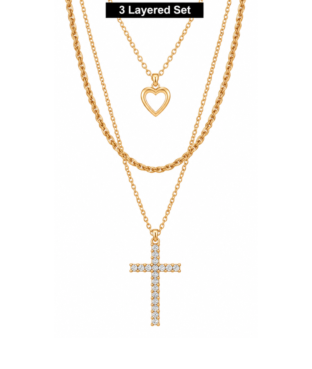 Arria Gold Layered Necklace 