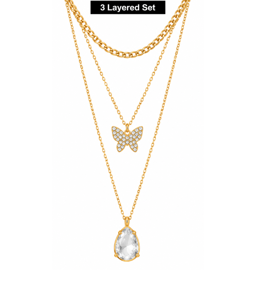 Arria Gold Layered Necklace 
