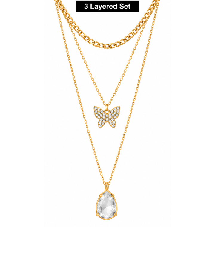 Arria Gold Layered Necklace 