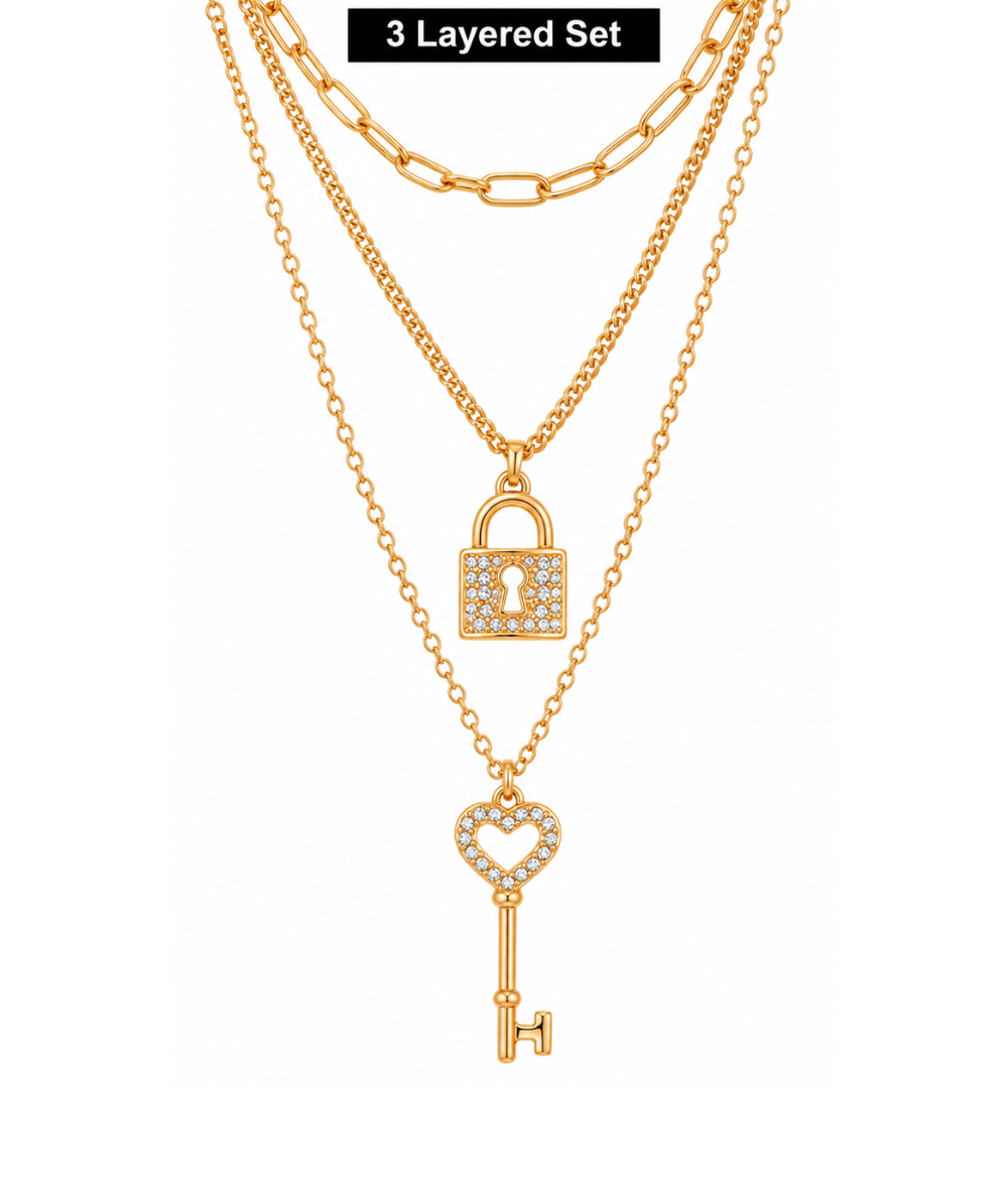 Arria Gold Layered Necklace 
