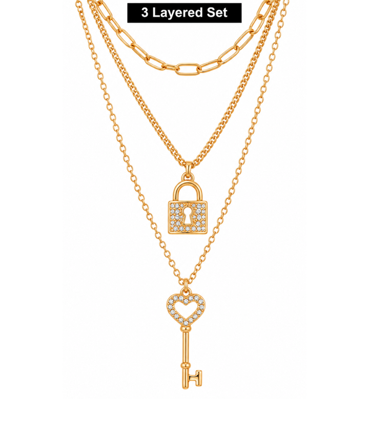 Arria Gold Layered Necklace 
