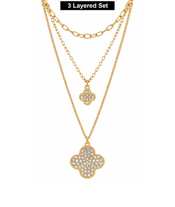 Arria Gold Layered Necklace 
