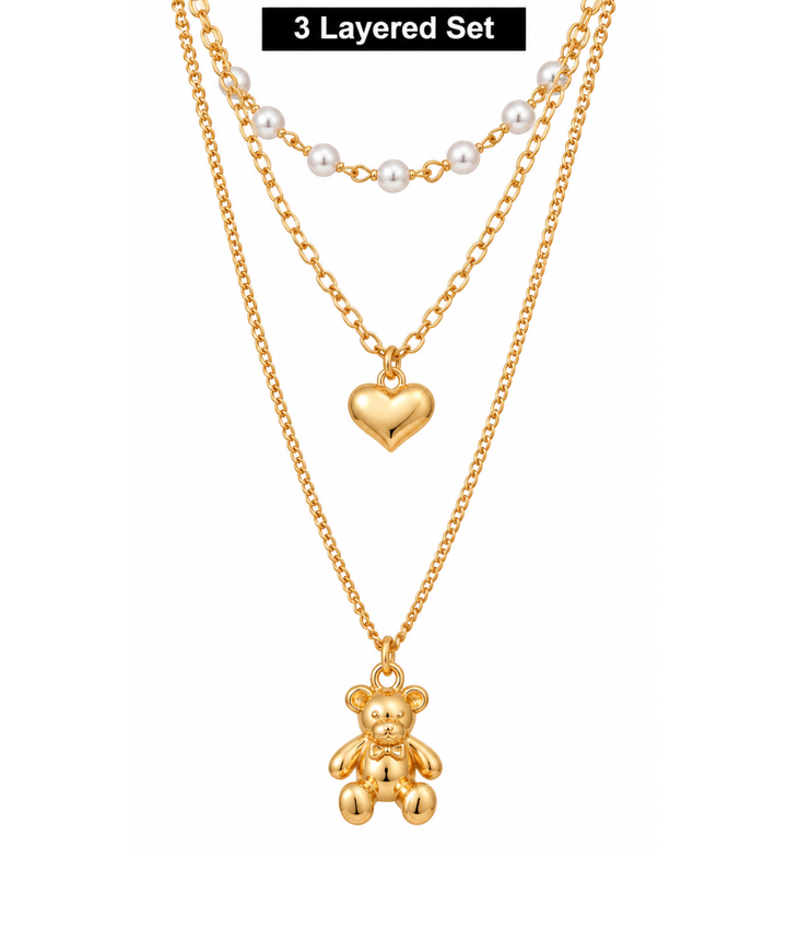 Arria Gold Layered Necklace 