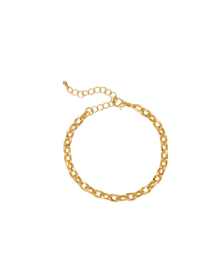 Arria Gold Charm Chain Bracelet 