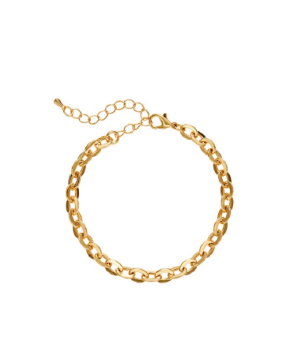 Arria Gold Charm Chain Bracelet 