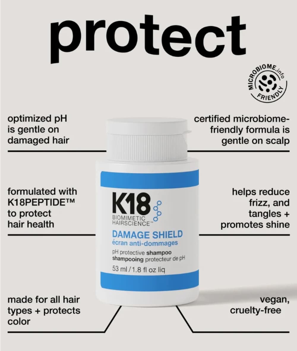 K18 Damage Shield pH Protective Shampoo 1.8oz