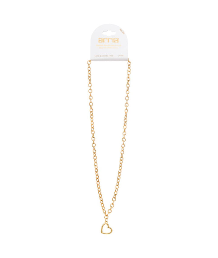 Arria Gold Charm Chain Necklace 