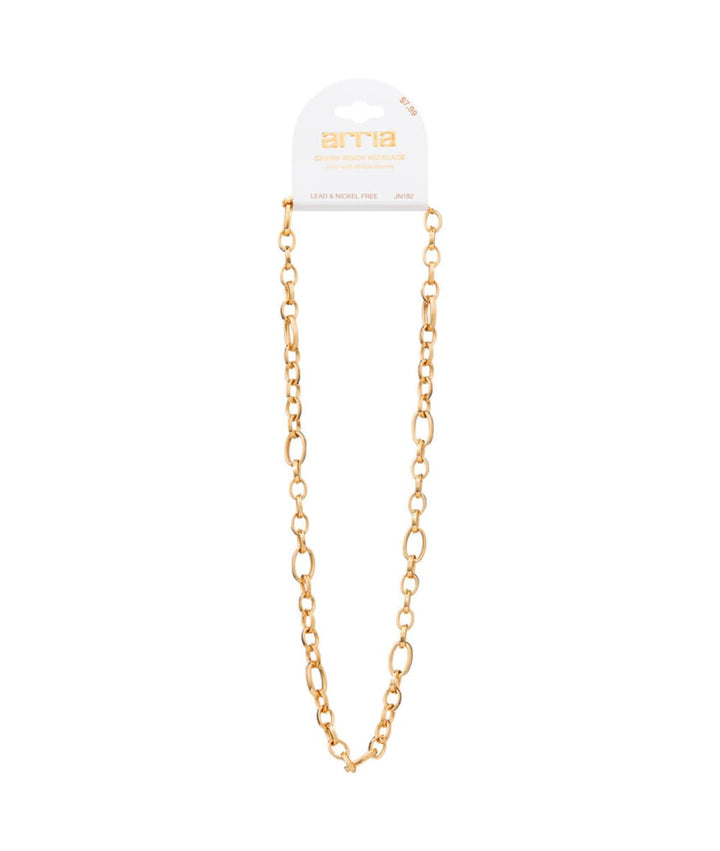 Arria Gold Charm Chain Necklace 