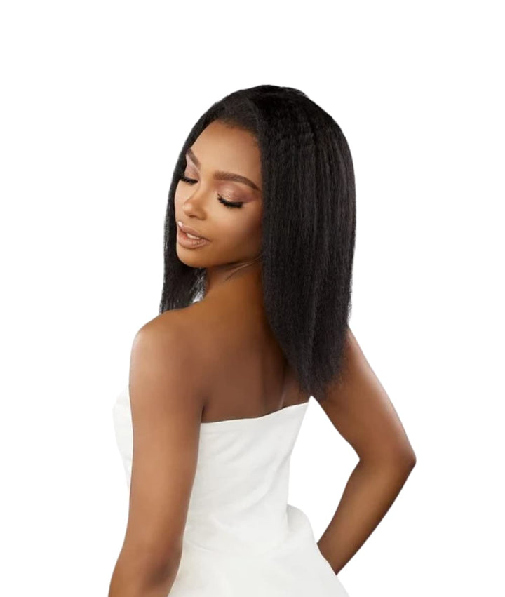 Sensationnel 100% Virgin Human Hair 13A Half Wig Kinky Straight 18"