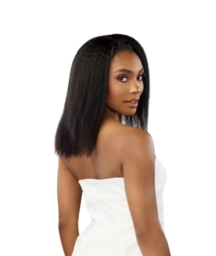 Sensationnel 100% Virgin Human Hair 13A Half Wig Kinky Straight 18"