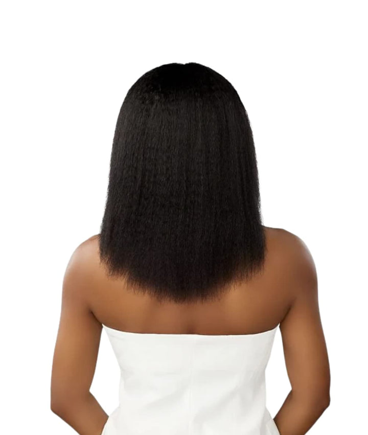 Sensationnel 100% Virgin Human Hair 13A Half Wig Kinky Straight 18"