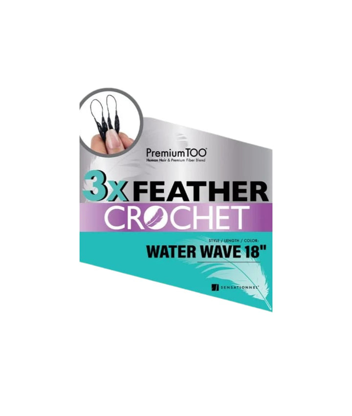 Sensationnel Premium TOO 3x Feather Crochet Water Wave 18"