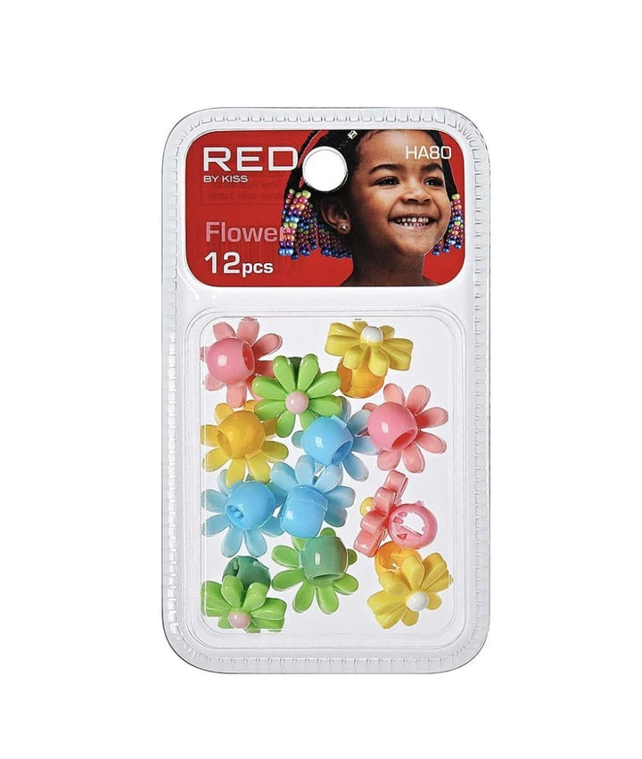 RED Flower Claw Clip 12pcs 