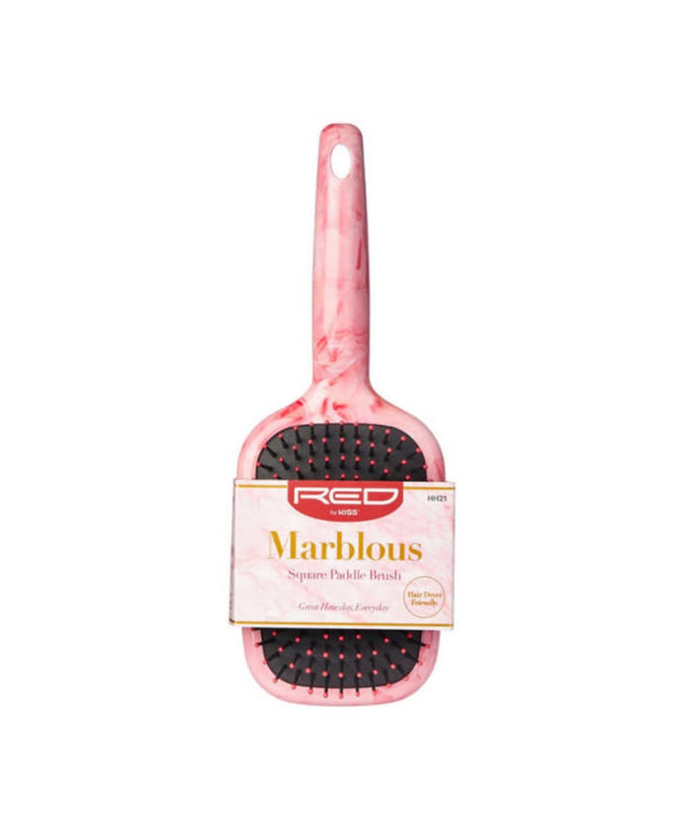 RED Marblous Paddle Brush 
