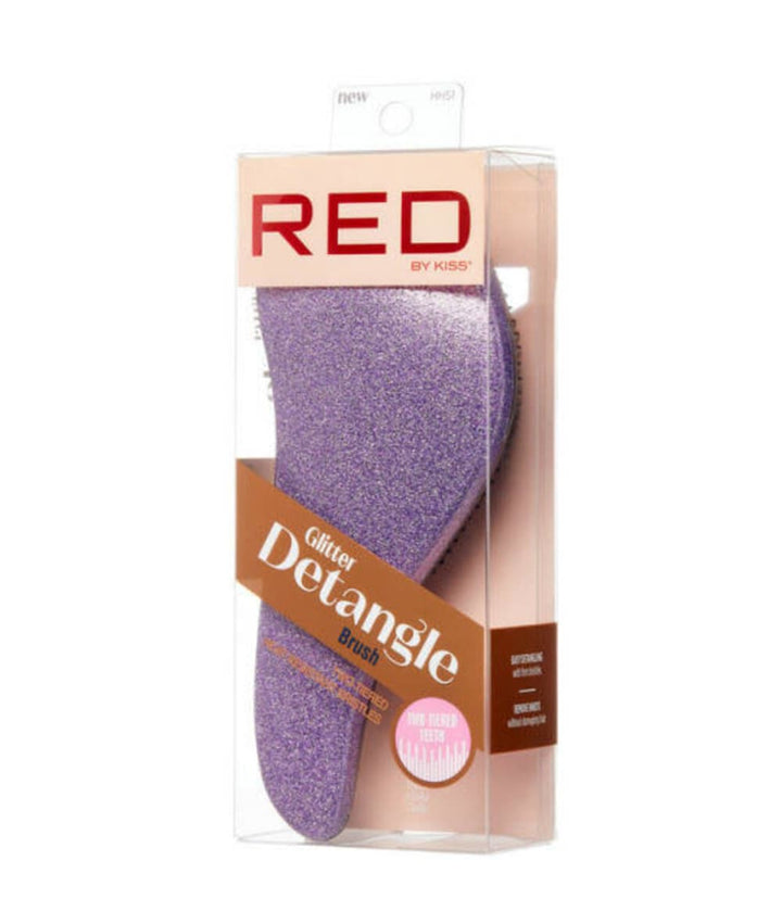 RED Detangle Glitter Brush 