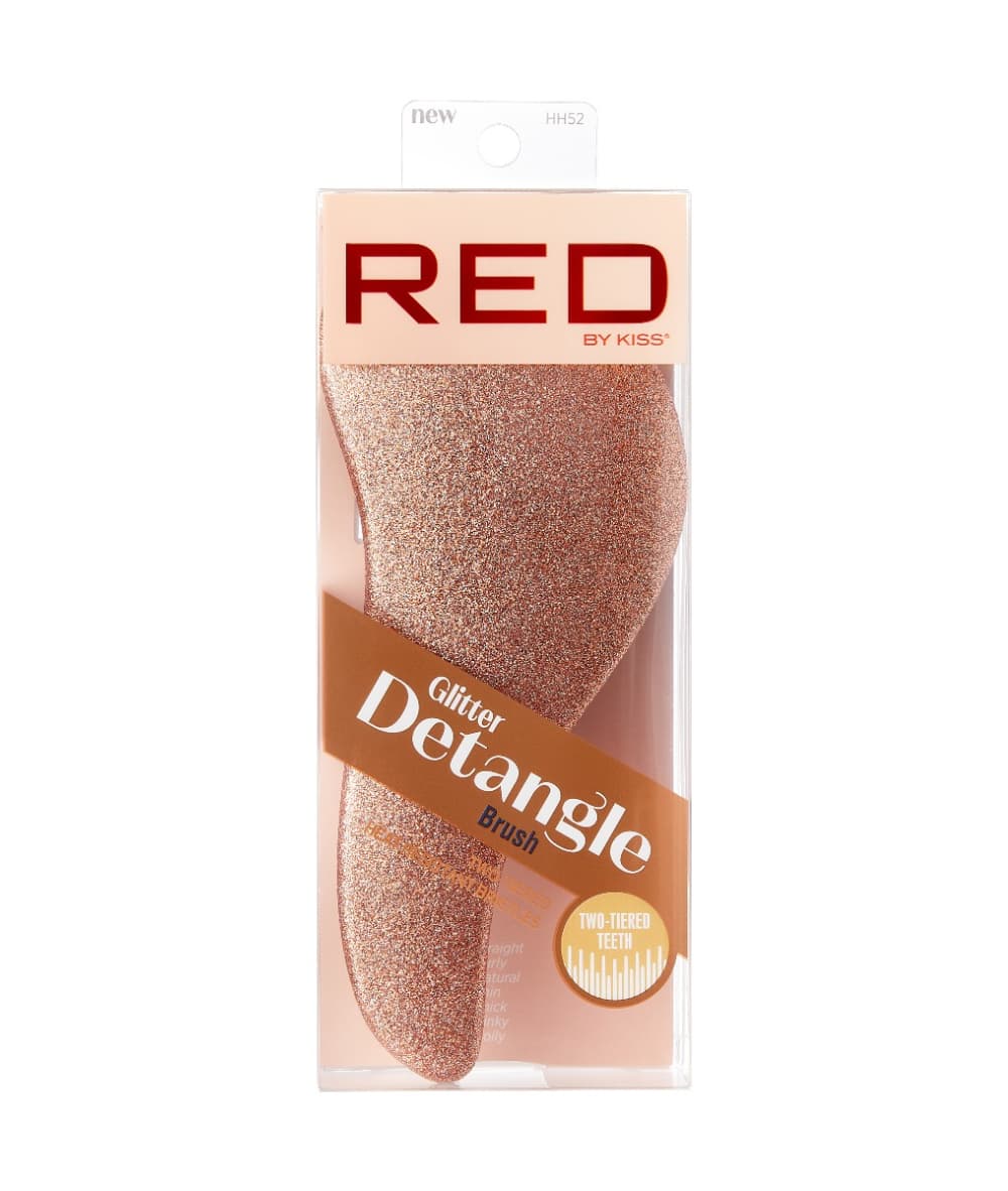 RED Detangle Glitter Brush 