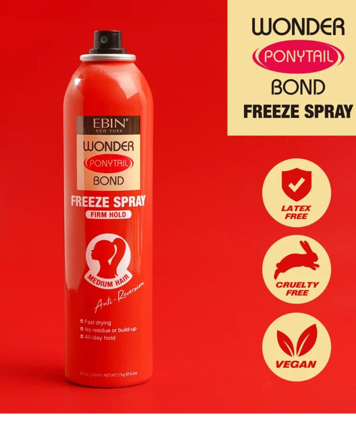 Ebin New York Wonder Ponytail Bond Freeze Spray [Firm Hold] 80ml