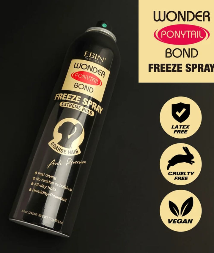 Ebin New York Wonder Ponytail Bond Freeze Spray [Extreme Hold] 80ml