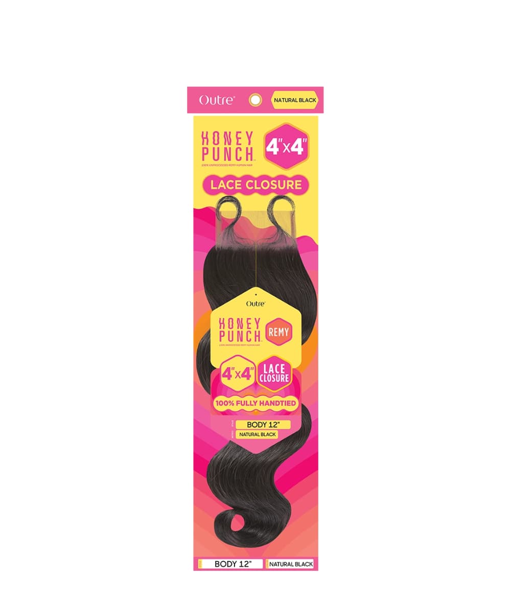 Outre Honeypunch 4X4 HD Lace Closure Body 12"