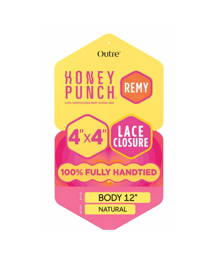 Outre Honeypunch 4X4 HD Lace Closure Body 12"