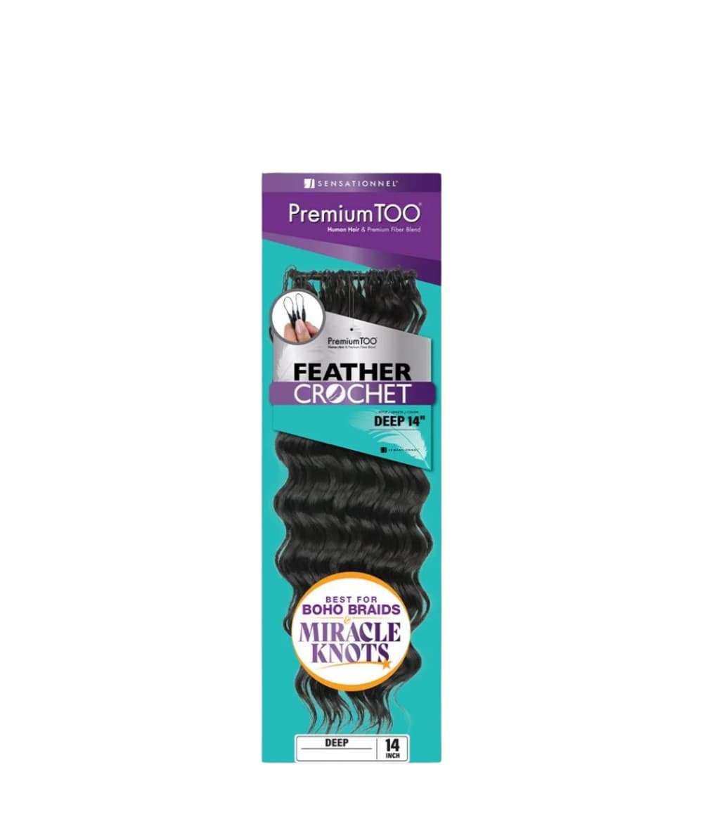 Sensationnel Premium Too Feather Crochet Deep Wave 14"