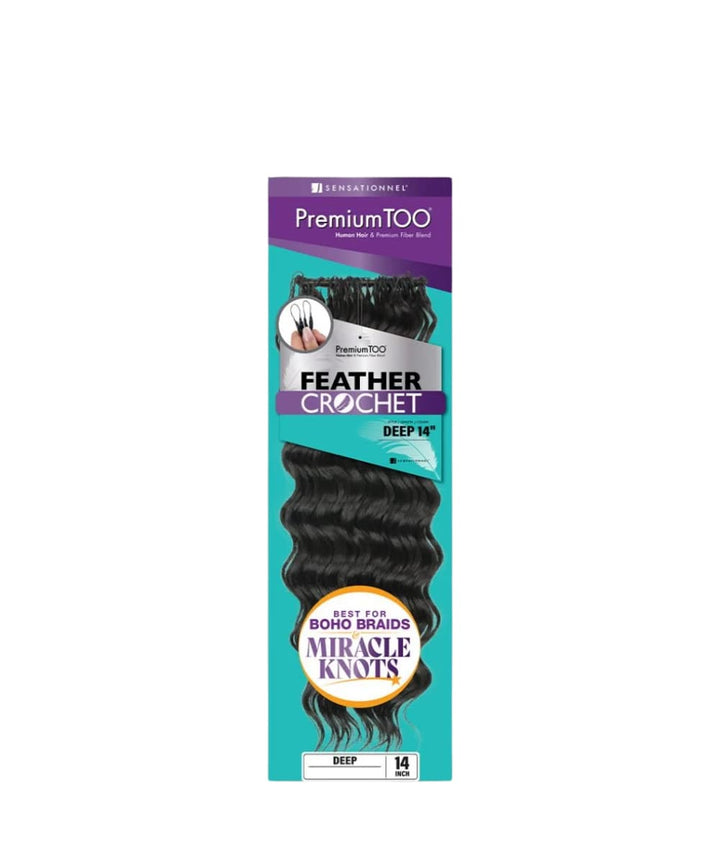 Sensationnel Premium Too Feather Crochet Deep Wave 14"