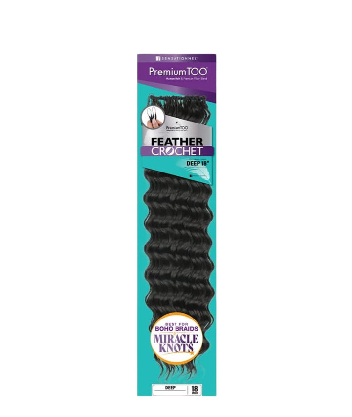 Sensationnel Premium Too Feather Crochet Deep Wave 14"