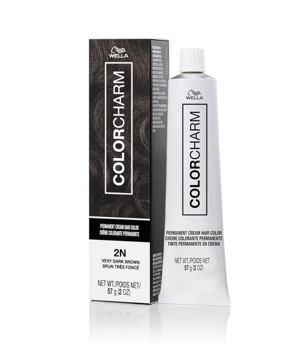 Wella Colorcharm Permanent Cream Color 2N [Very Dark Brown] 2oz, Hair Care - Cloré Beauty