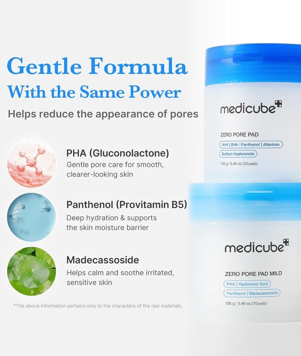 Medicube 2024 Zero Pore Pad Mild 155g/70pcs
