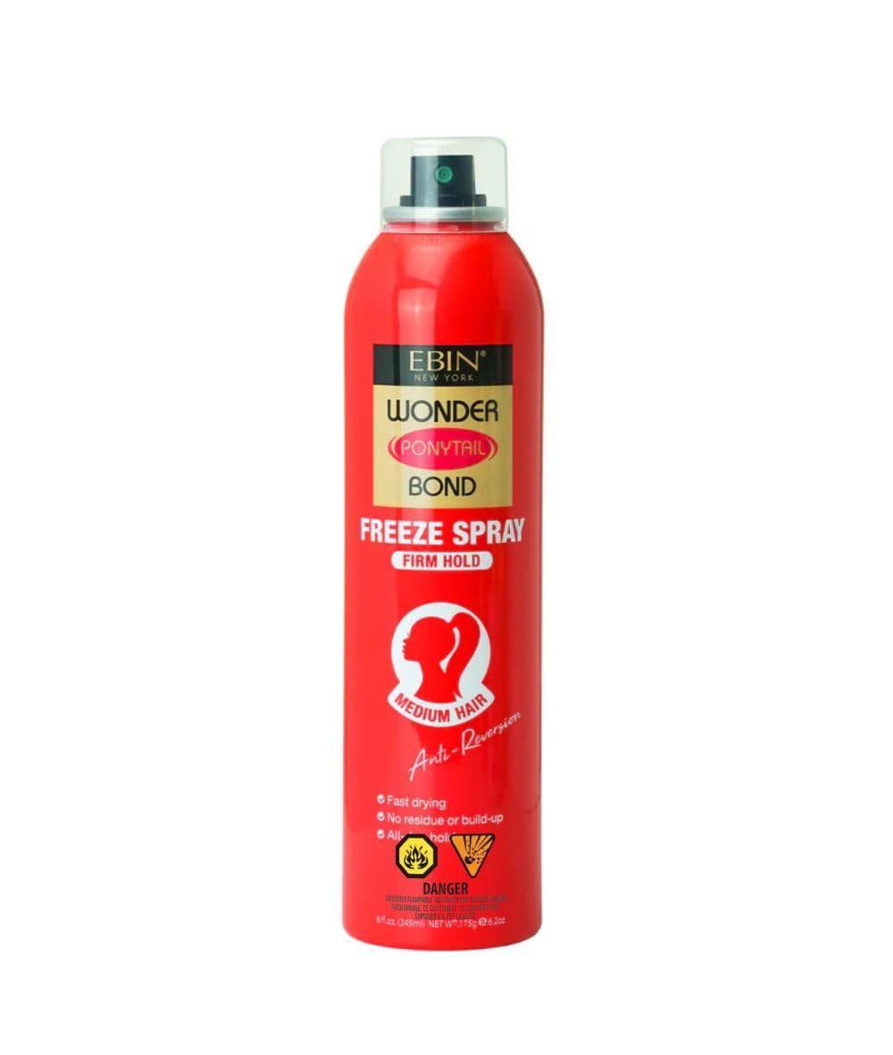 Ebin Newrk Wonder Ponytail Bond Freeze Spray [Firm Hold] 8oz, Hair Care - Cloré Beauty