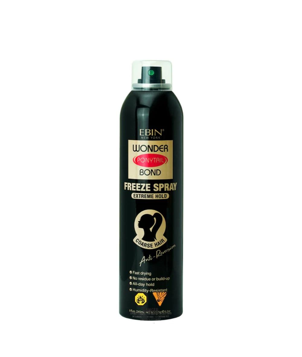 Ebin New York Wonder Ponytail Bond Freeze Spray [Extreme Hold] 8oz, Hair Care - Cloré Beauty