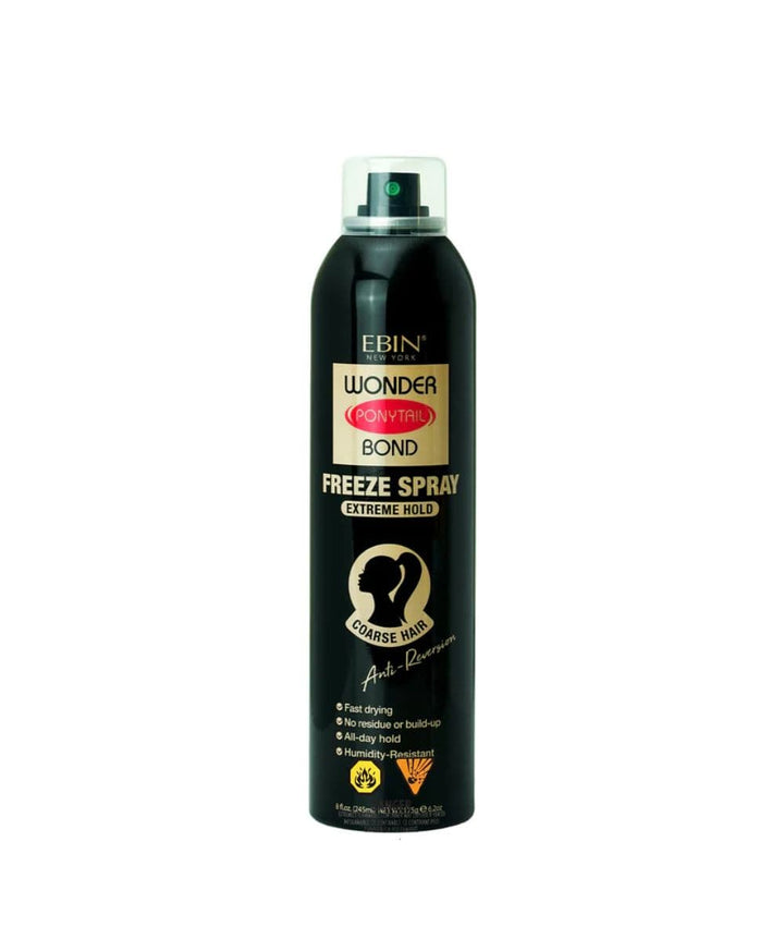 Ebin New York Wonder Ponytail Bond Freeze Spray [Extreme Hold] 8oz, Hair Care - Cloré Beauty