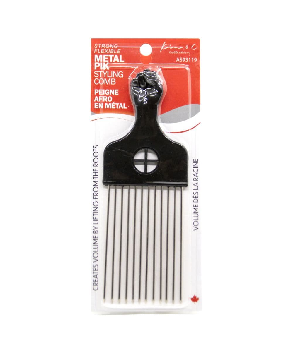 KIM &amp; C Metal Pik Styling Comb, Hair Tools - Cloré Beauty
