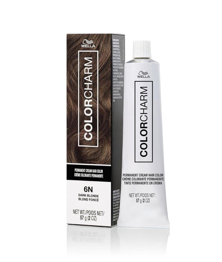 Wella Colorcharm Permanent Cream Color 6N [Dark Blonde] 2oz, Hair Care - Cloré Beauty
