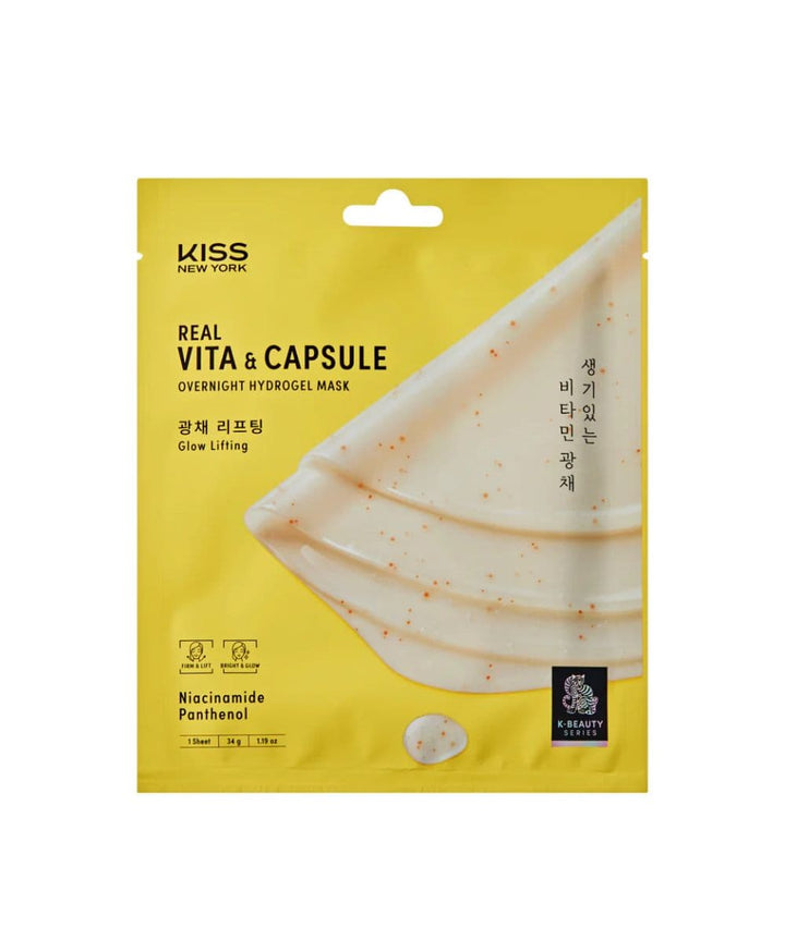 Kiss New York Real Vita &amp; Capsule Overnight Hydrogen Mask 