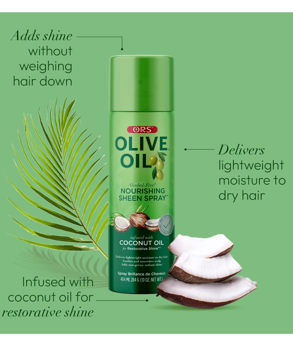 ORS Olive Oil Nourishing Sheen Spray 10oz, Hair Care - Cloré Beauty