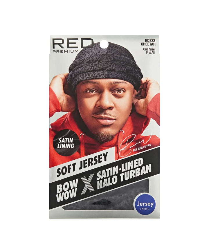 Red By Kiss Satin Lined Halo Turban Jersey 