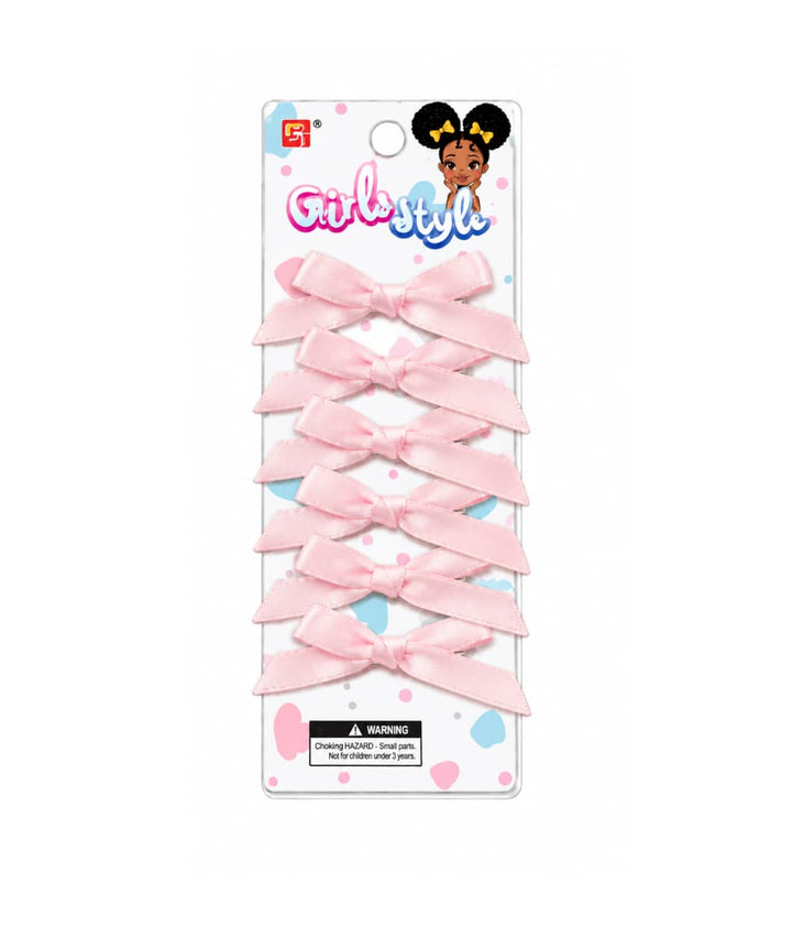 Beauty Town Mini Hair Bow Clips 6pcs