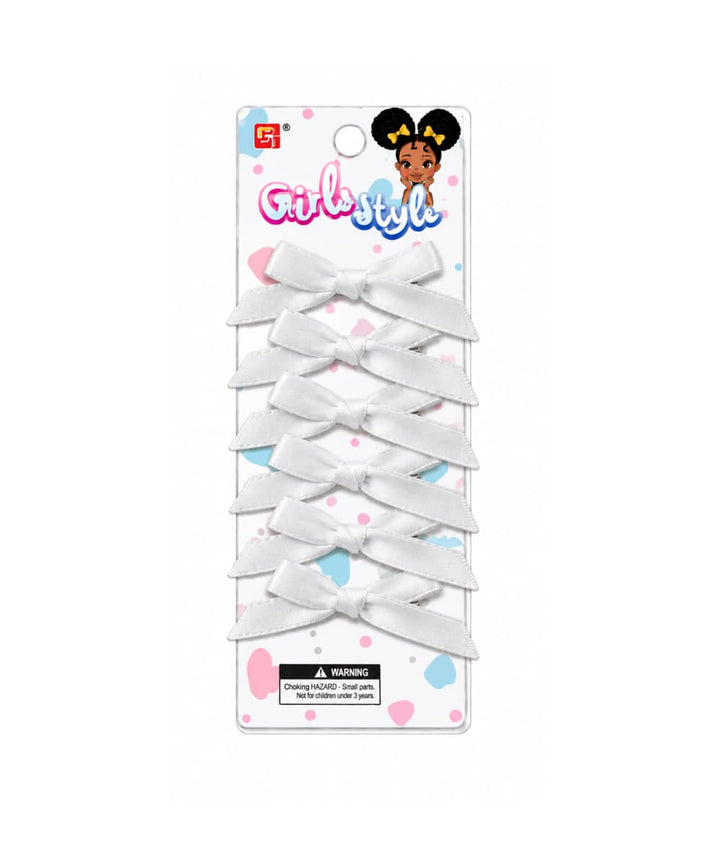 Beauty Town Mini Hair Bow Clips 6pcs