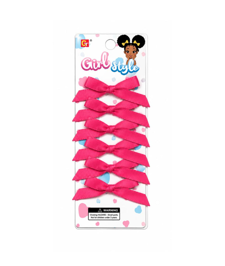 Beauty Town Mini Hair Bow Clips 6pcs