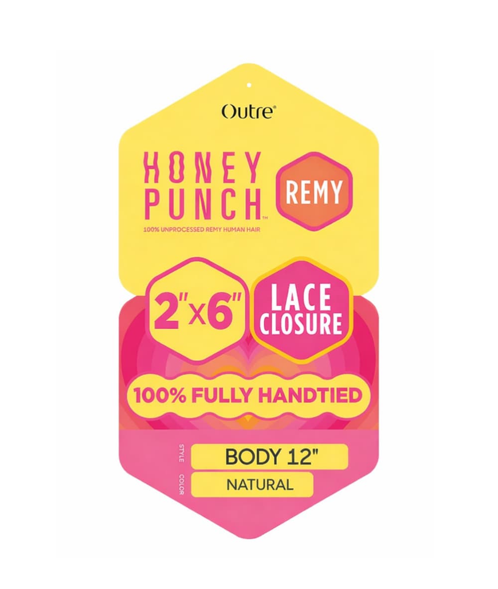 Outre Honeypunch 2X6 HD Lace Closure Body 12"