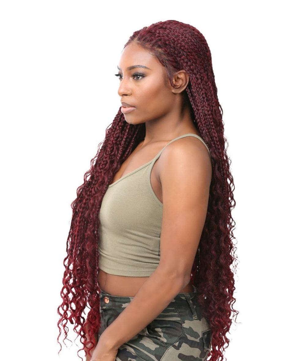 Nutique Illuze360 13x4 Lace Front Wig - Boho Braid Water 36" T27/613