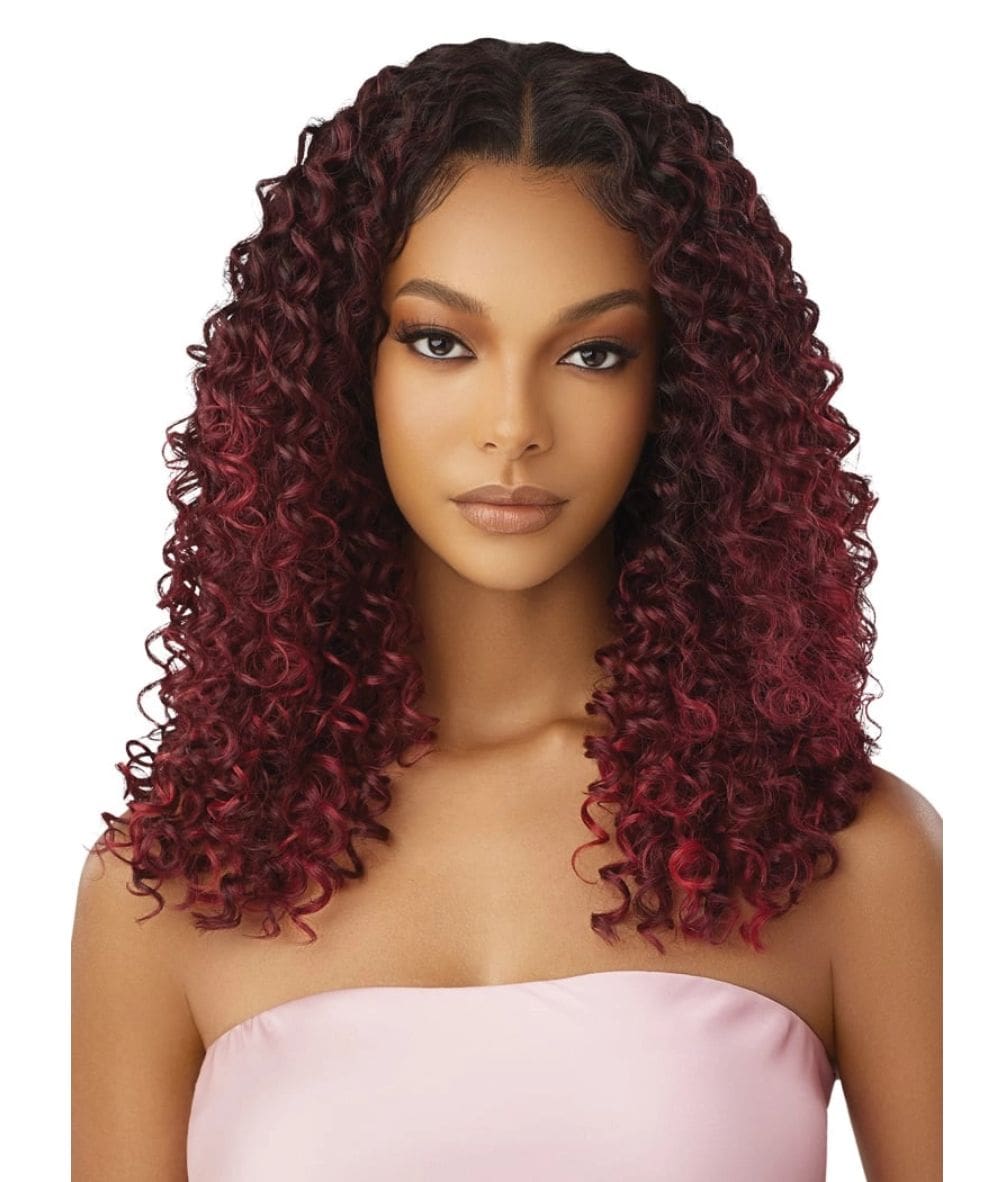 Outre Airtied Hand Tied Lace Front Wig- Hhb Dominican Curly 22 inch, WIGS - Cloré Beauty